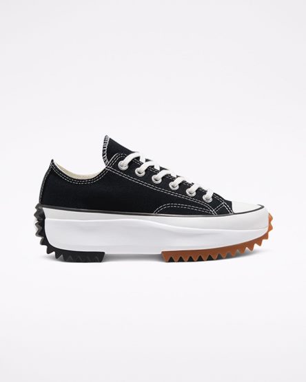 Zapatos Plataforma Converse Run Star Hike Bajas Mujer Negras Blancas | PE 072WEP